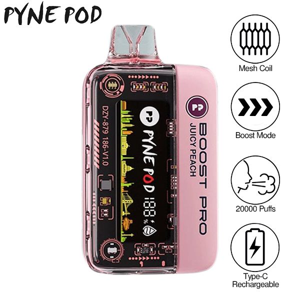Pyne Pod Boost Pro 20000 Puffs Prefilled Vape Kit - Box of 5