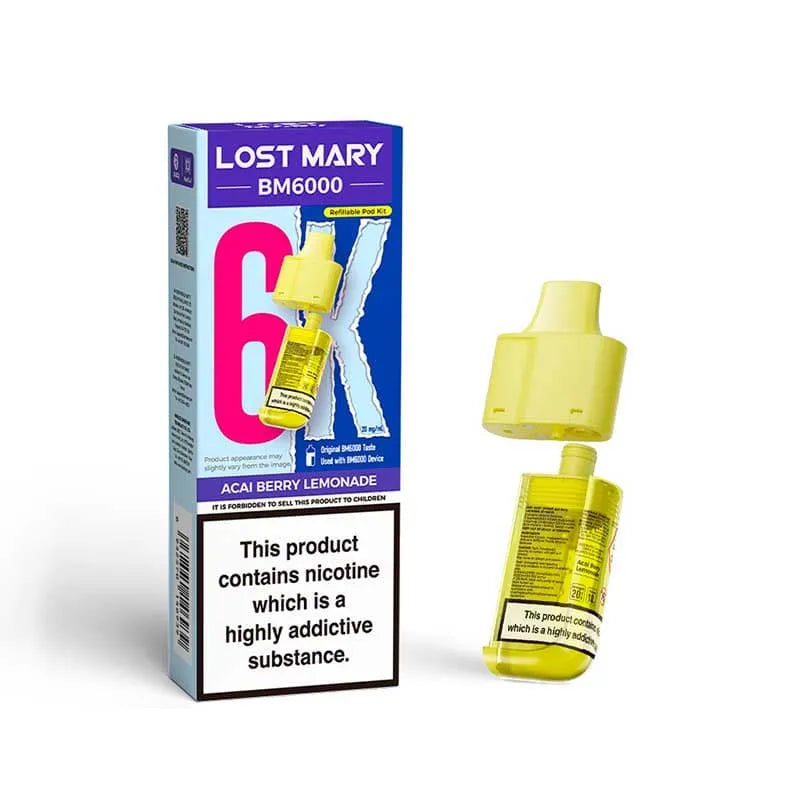 Lost Mary BM6000 Prefilled Replacement Vape Pods - Box of 5