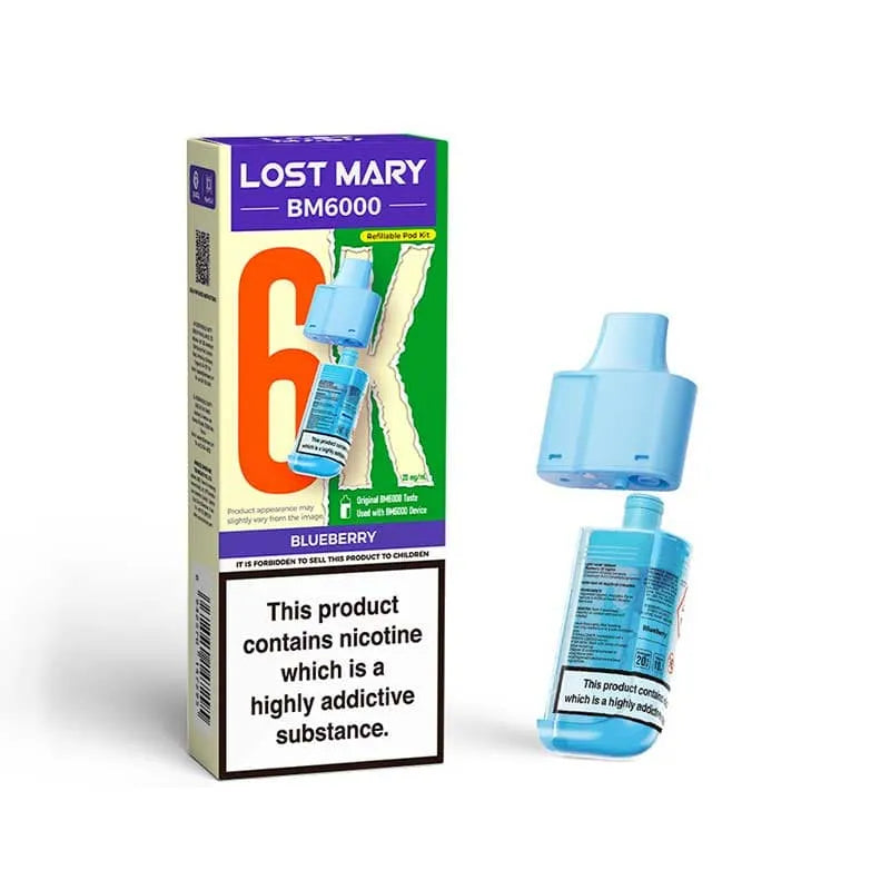 Lost Mary BM6000 Prefilled Replacement Vape Pods - Box of 5