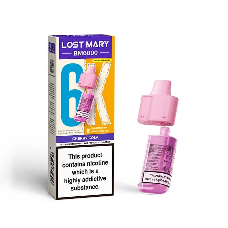 Lost Mary BM6000 Prefilled Replacement Vape Pods - Box of 5