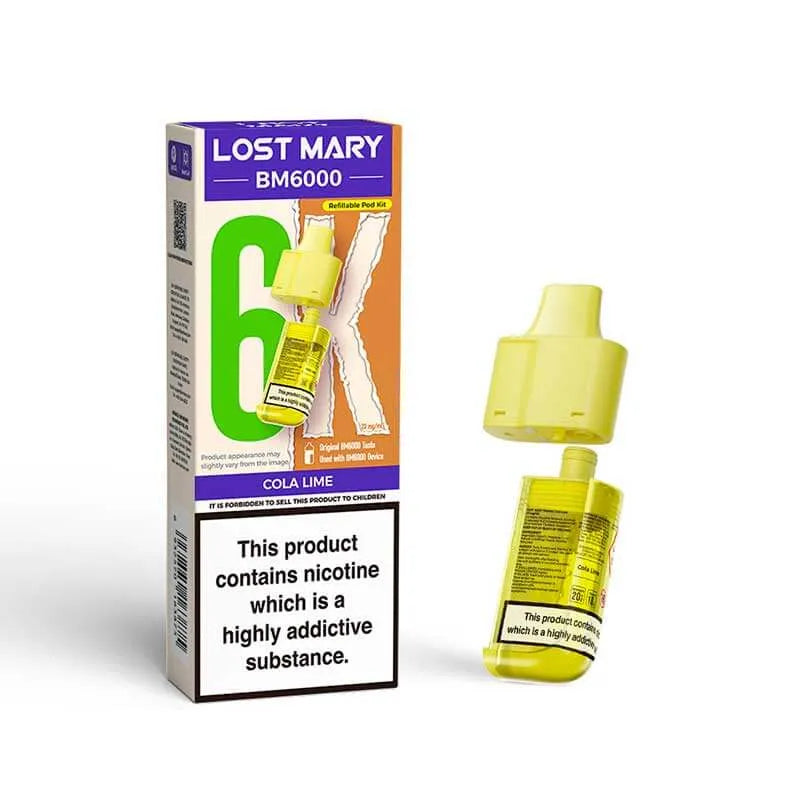 Lost Mary BM6000 Prefilled Replacement Vape Pods - Box of 5