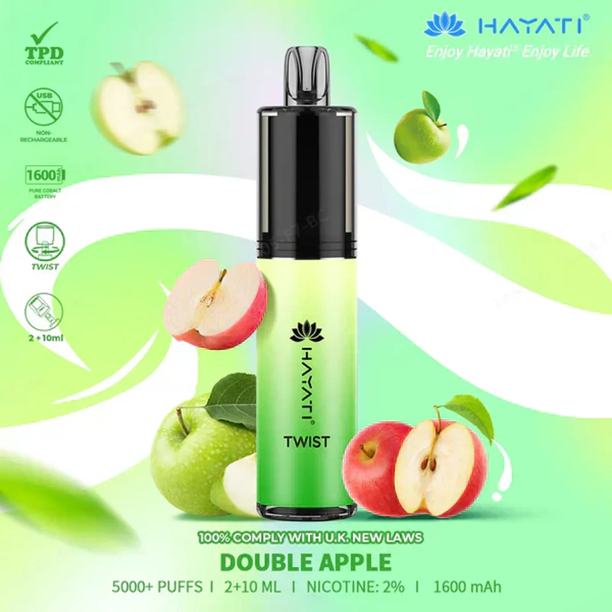 Hayati Twist 5000 Puffs Prefilled Vape Pod Kit - Box of 5
