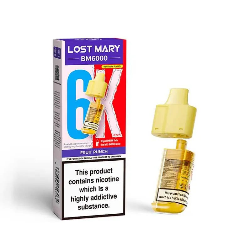 Lost Mary BM6000 Prefilled Replacement Vape Pods - Box of 5
