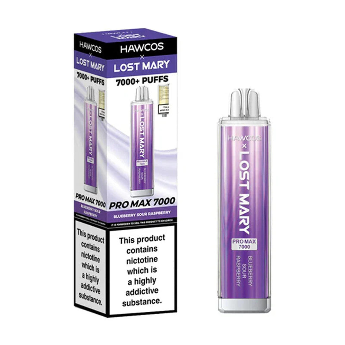 Hawcos x Lost Mary Pro Max 7000 Prefilled Vape Pod Kit - Box of 10