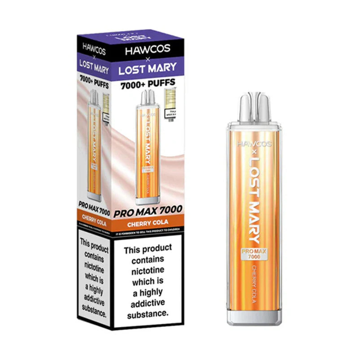 Hawcos x Lost Mary Pro Max 7000 Prefilled Vape Pod Kit - Box of 10