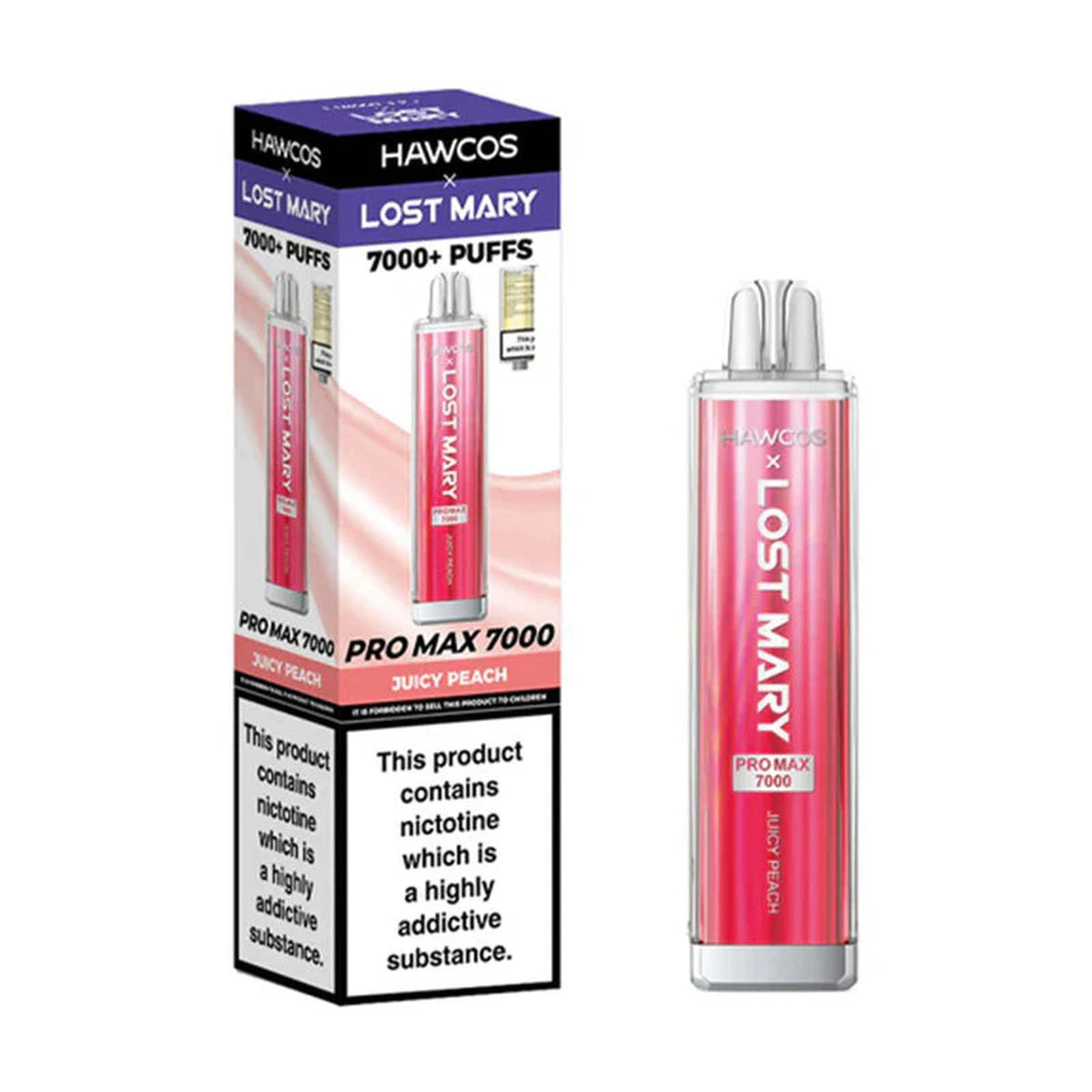 Hawcos x Lost Mary Pro Max 7000 Prefilled Vape Pod Kit - Box of 10