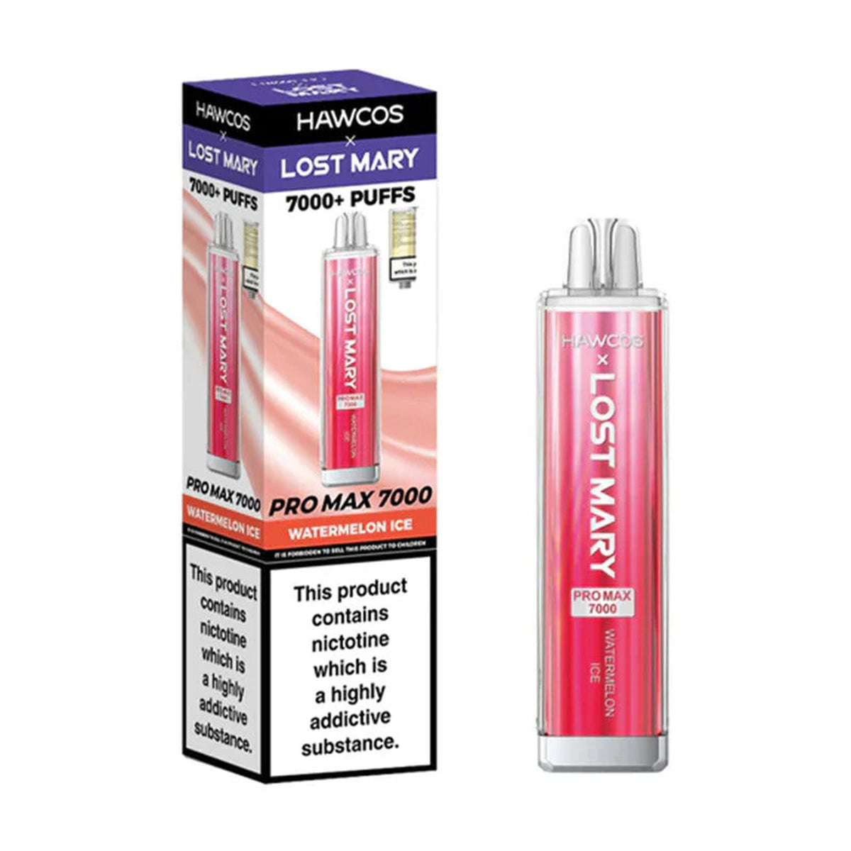 Hawcos x Lost Mary Pro Max 7000 Prefilled Vape Pod Kit - Box of 10