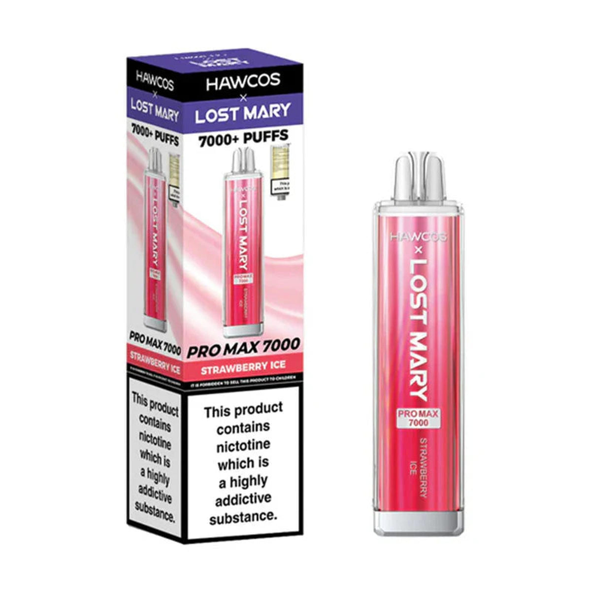 Hawcos x Lost Mary Pro Max 7000 Prefilled Vape Pod Kit - Box of 10