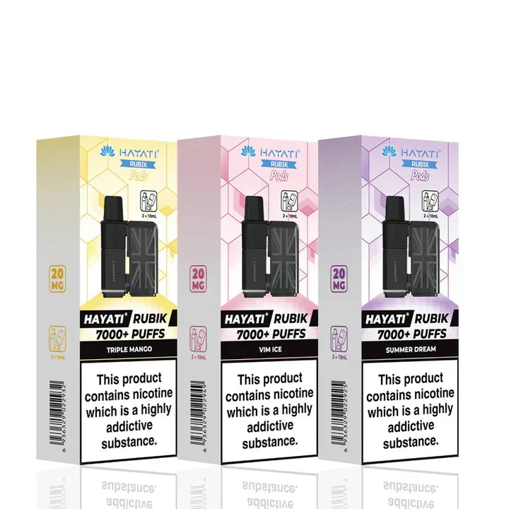 Hayati Rubik 7K Prefilled Refill Replacement Pods - Box of 5