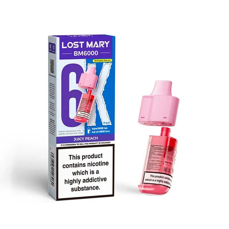 Lost Mary BM6000 Prefilled Replacement Vape Pods - Box of 5