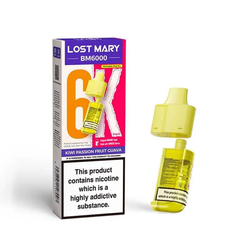 Lost Mary BM6000 Prefilled Replacement Vape Pods - Box of 5