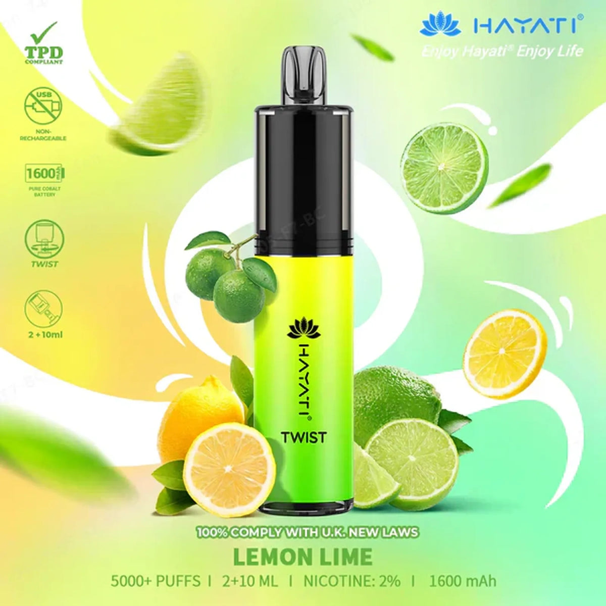 Hayati Twist 5000 Puffs Prefilled Vape Pod Kit - Box of 5