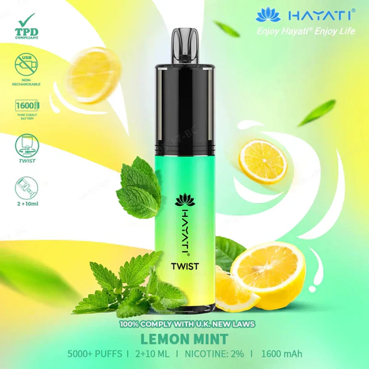Hayati Twist 5000 Puffs Prefilled Vape Pod Kit - Box of 5