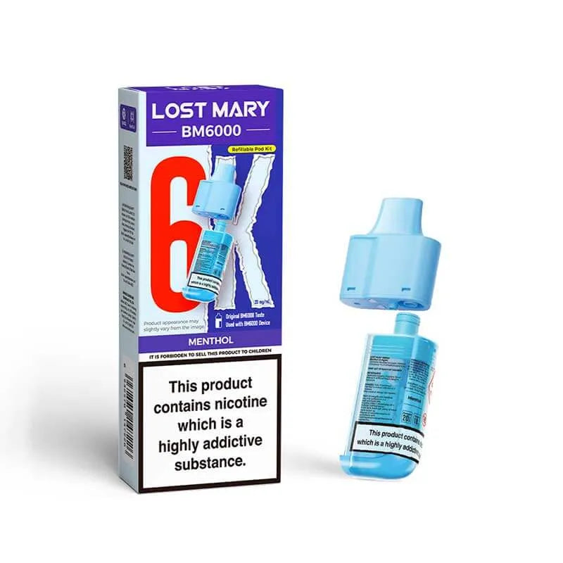 Lost Mary BM6000 Prefilled Replacement Vape Pods - Box of 5