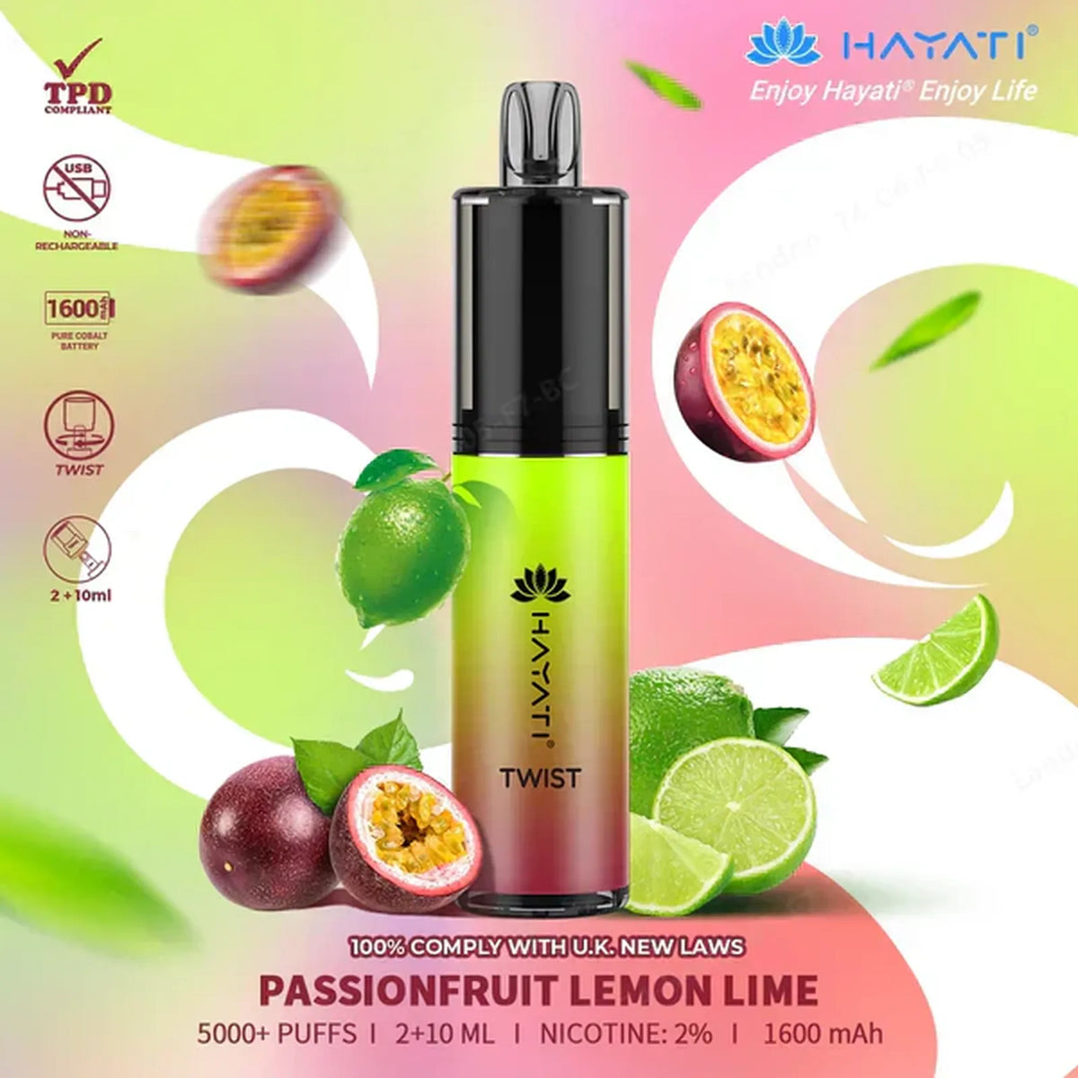 Hayati Twist 5000 Puffs Prefilled Vape Pod Kit - Box of 5