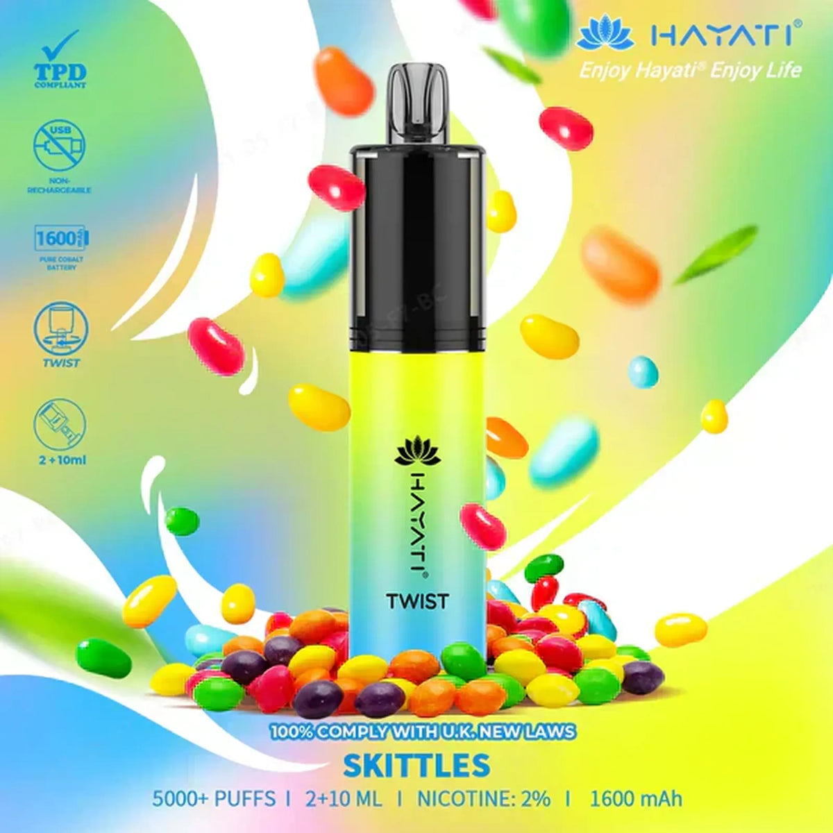 Hayati Twist 5000 Puffs Prefilled Vape Pod Kit - Box of 5