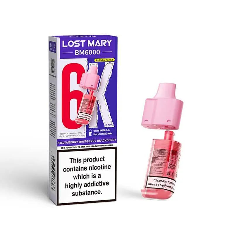 Lost Mary BM6000 Prefilled Replacement Vape Pods - Box of 5