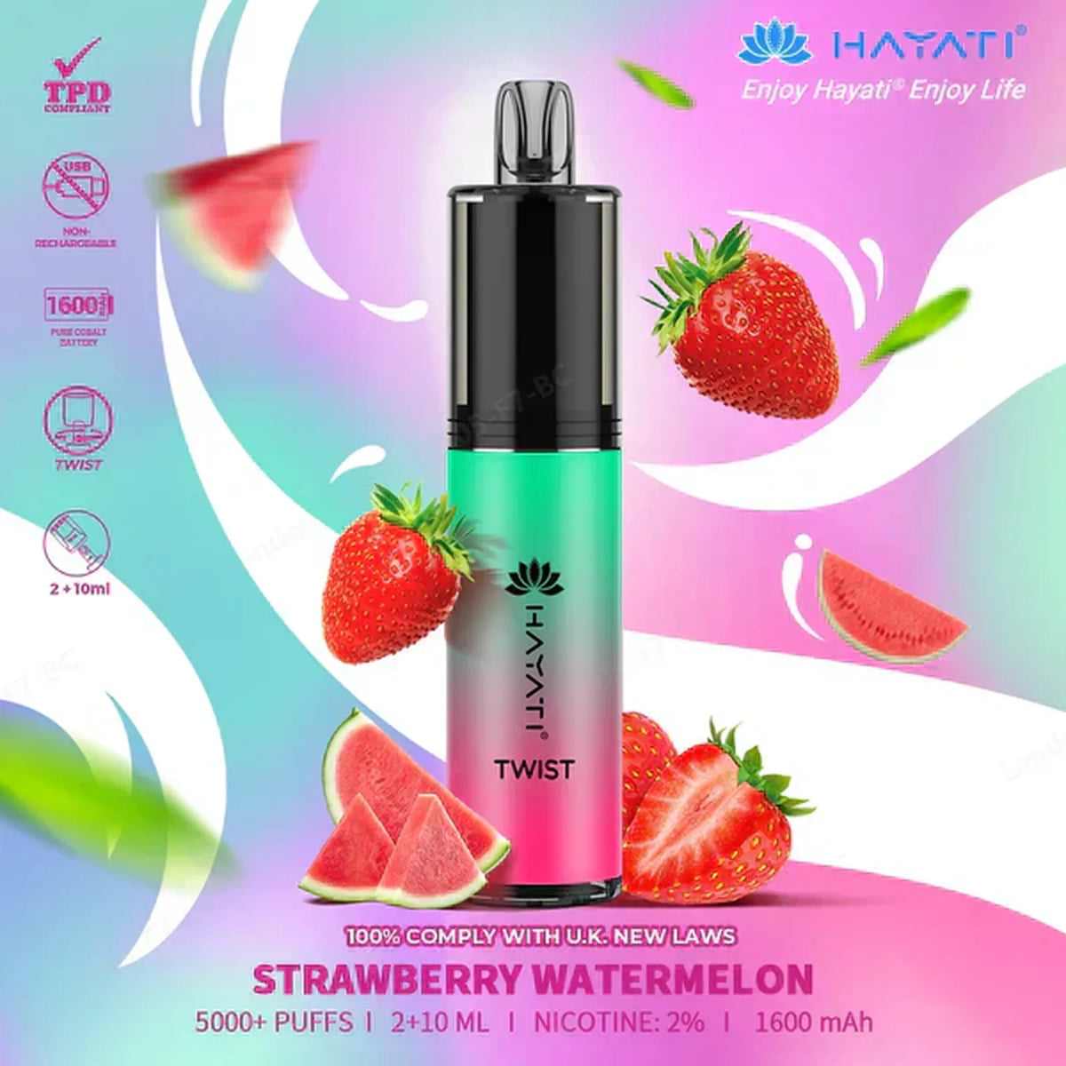 Hayati Twist 5000 Puffs Prefilled Vape Pod Kit - Box of 5