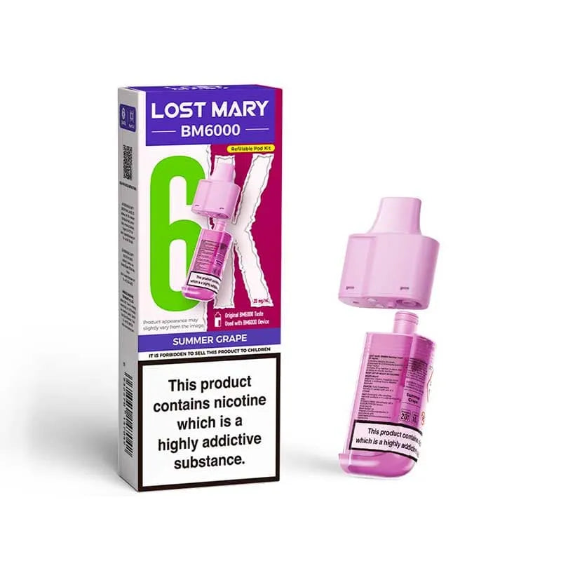 Lost Mary BM6000 Prefilled Replacement Vape Pods - Box of 5