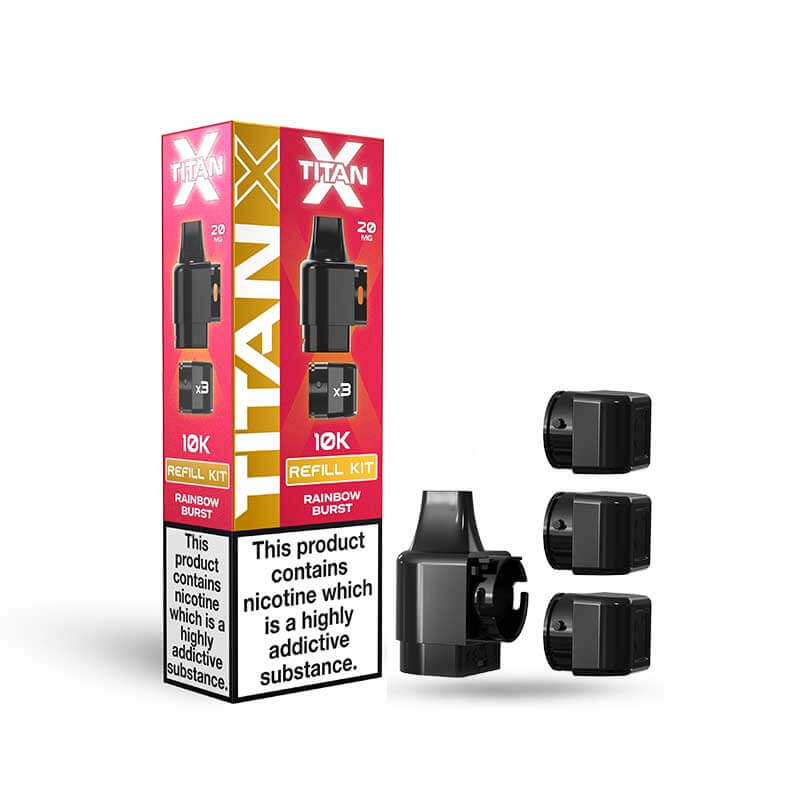 Titan X 10K Prefilled Replacement Pods - Box of 10