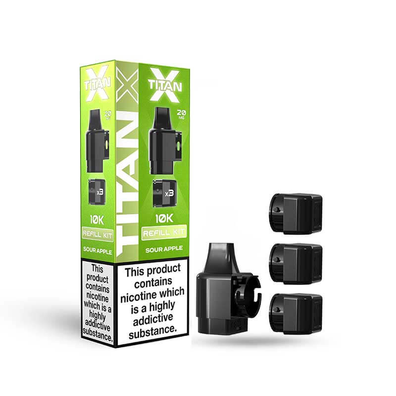 Titan X 10K Prefilled Replacement Pods - Box of 10