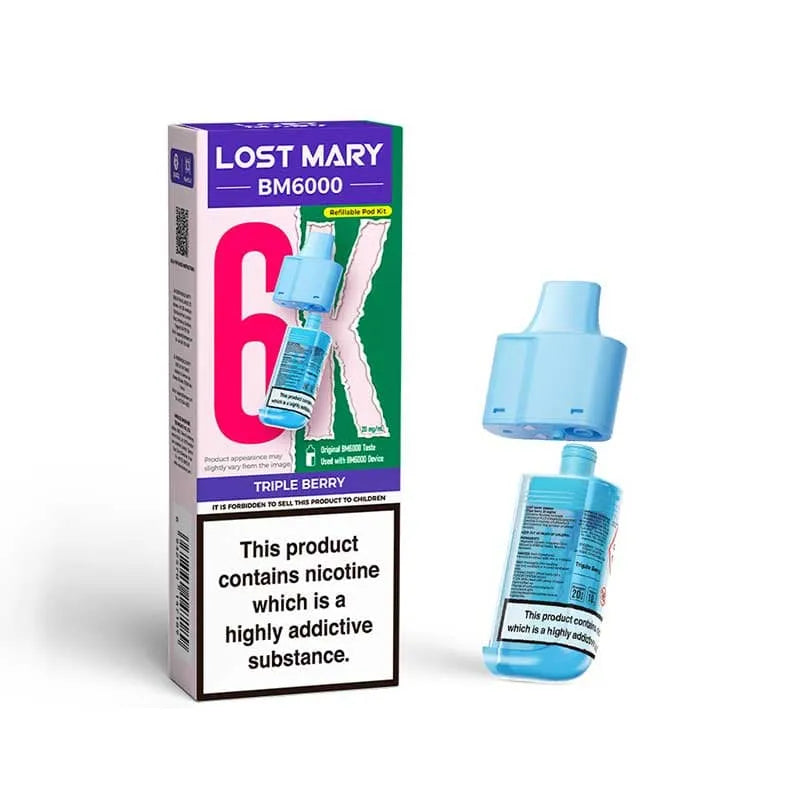 Lost Mary BM6000 Prefilled Replacement Vape Pods - Box of 5