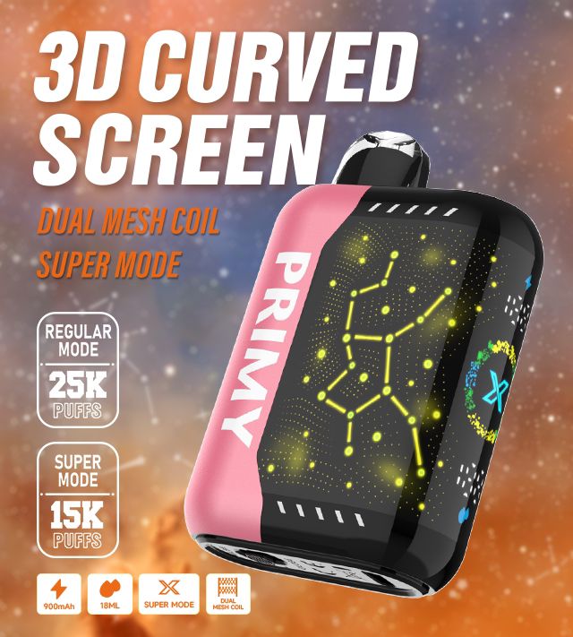 Primy PR25000 Puffs Prefilled Vape Pod Kit - Box of 5