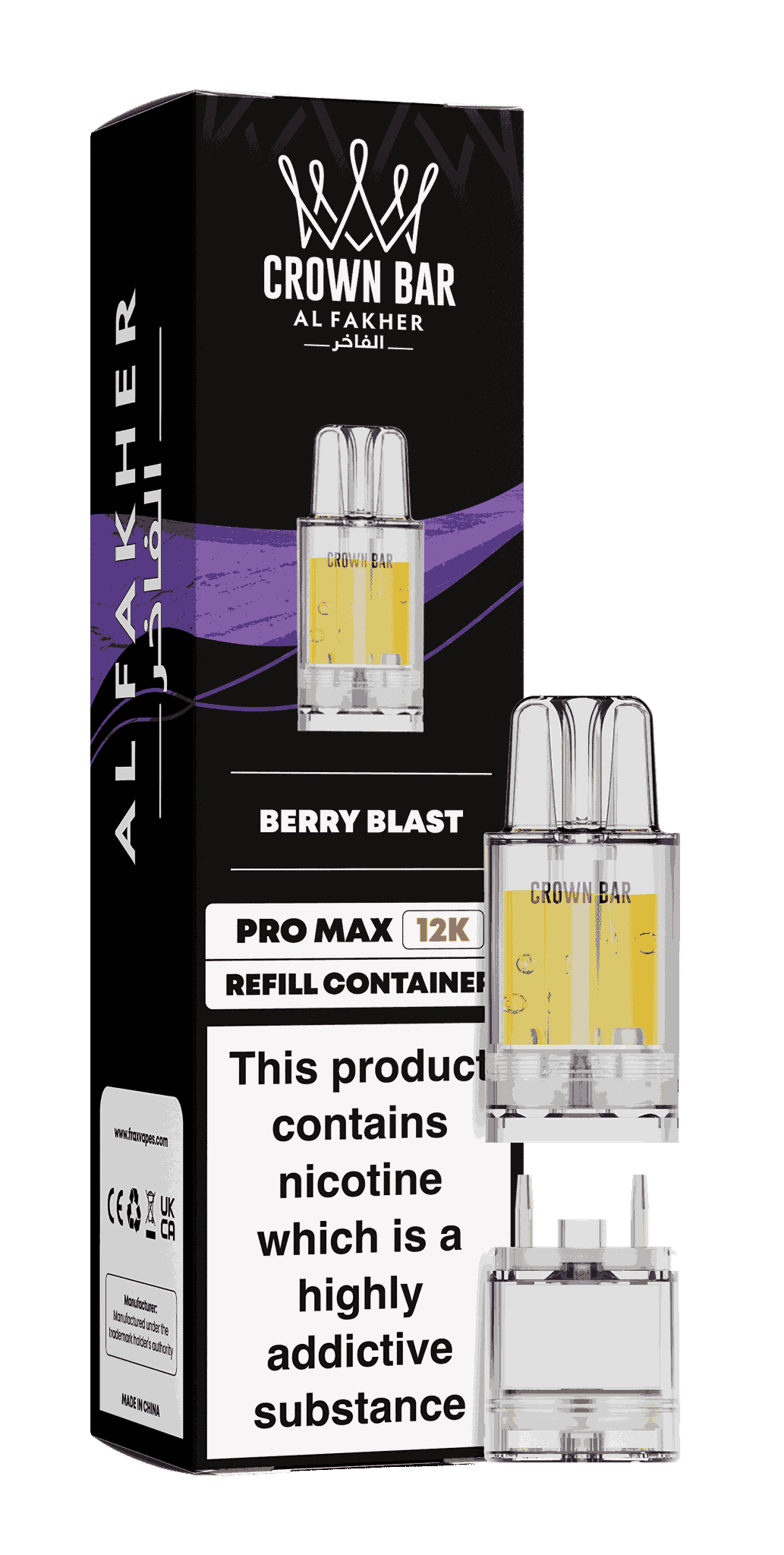 Al Fakher Pro Max 12k Replacement Pods Box of 5 - with Berry Blast flavour Wholesale Price !