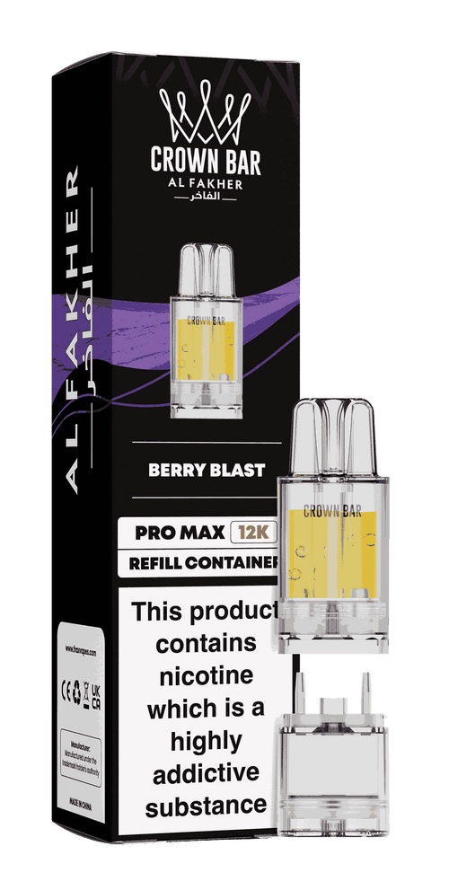 Al Fakher Pro Max 12k Replacement Pods Box of 5 - with Berry Blast flavour Wholesale Price !