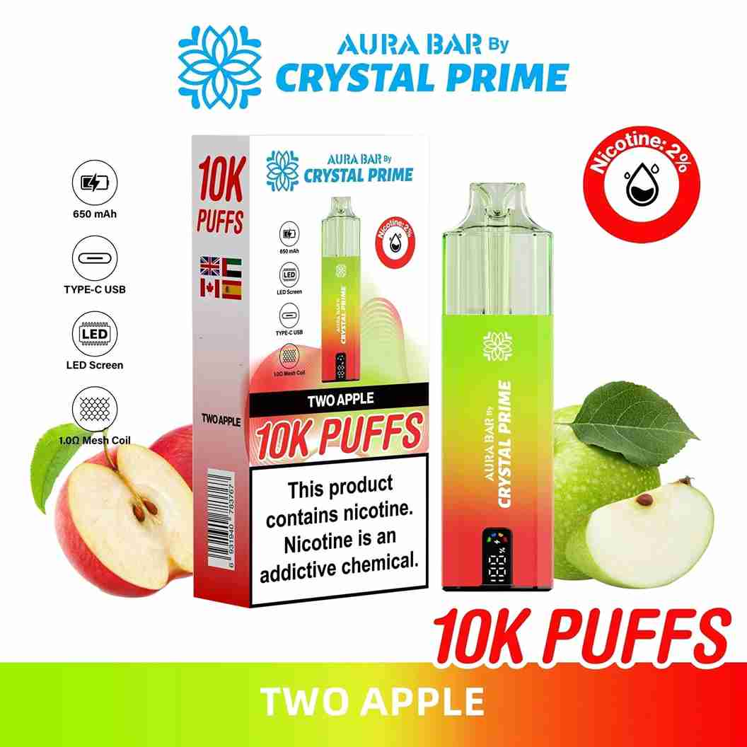 Crystal Prime Aura Bar 10000 Prefilled Pod Kit - Box of 5