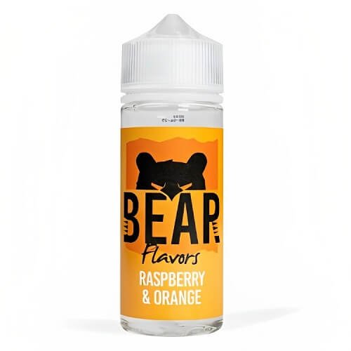 Bear Flavors Shortfill 100ml E Liquid, Raspberry Orange Flavour