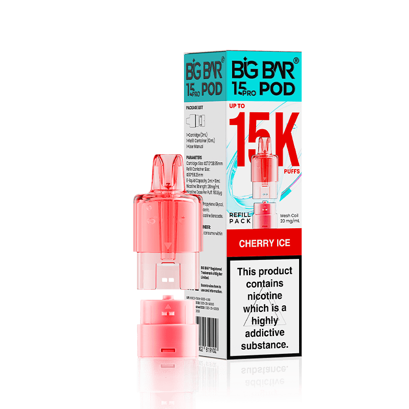 Big Bar 15000 Pro Prefilled Refill Pods Pack of 5 - Wholesale Price !