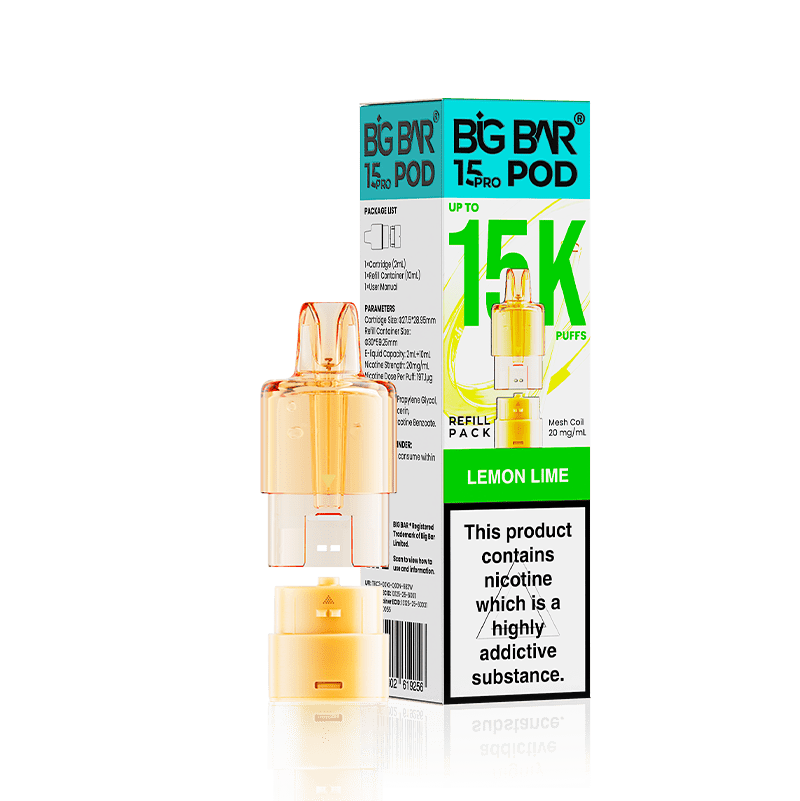 Big Bar 15000 Pro Prefilled Refill Pods Pack of 5 - Wholesale Price !