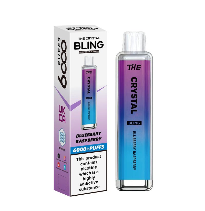 The Crystal Bling 6000 Prefilled Pod Vape Kit - Box of 10