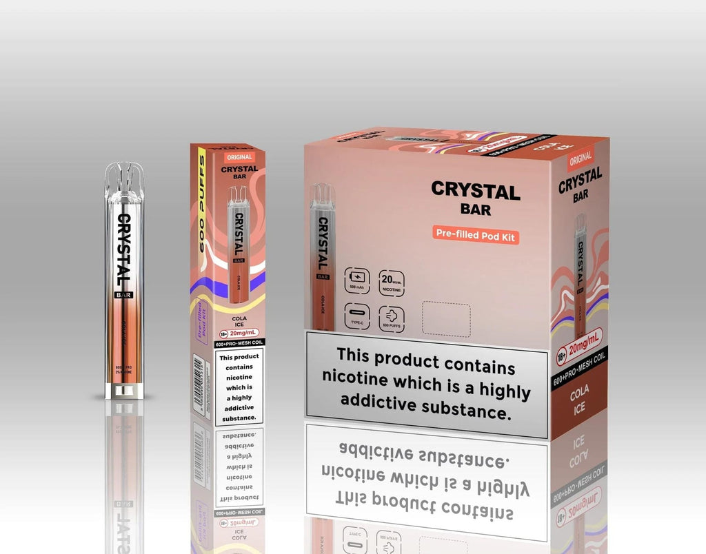 Crystal Bar Original 600 Prefilled Pod Kit - Pack of 10