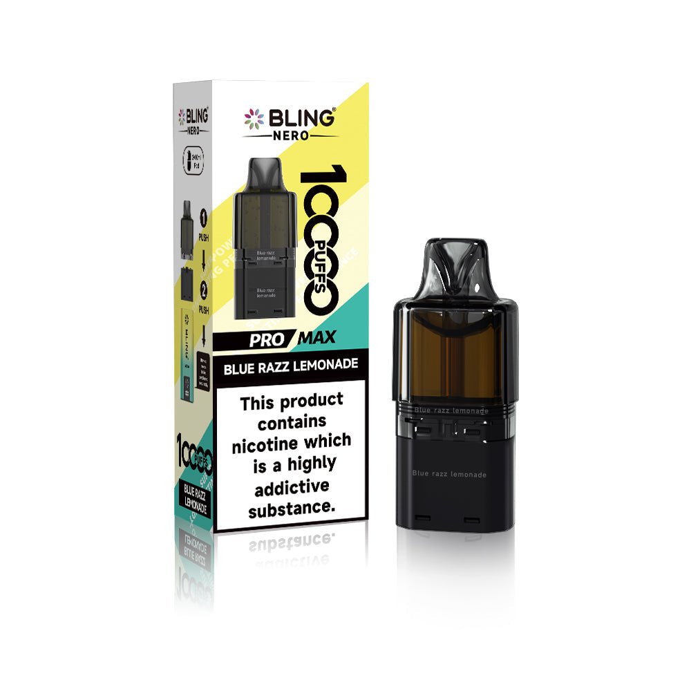Crystal Bling Nero 10k Prefilled Pods Box of 5 - Wholesale Price !
