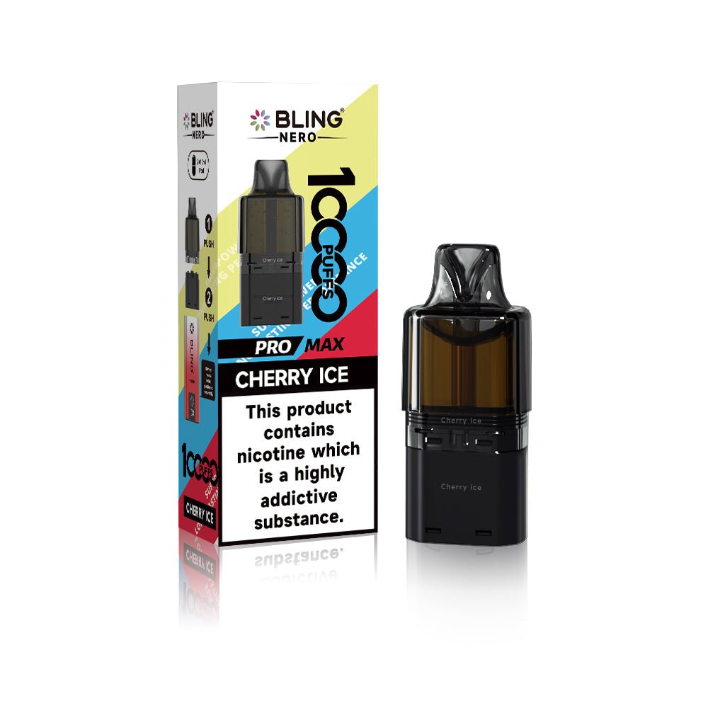 Crystal Bling Nero 10k Prefilled Pods Box of 5 - Wholesale Price !