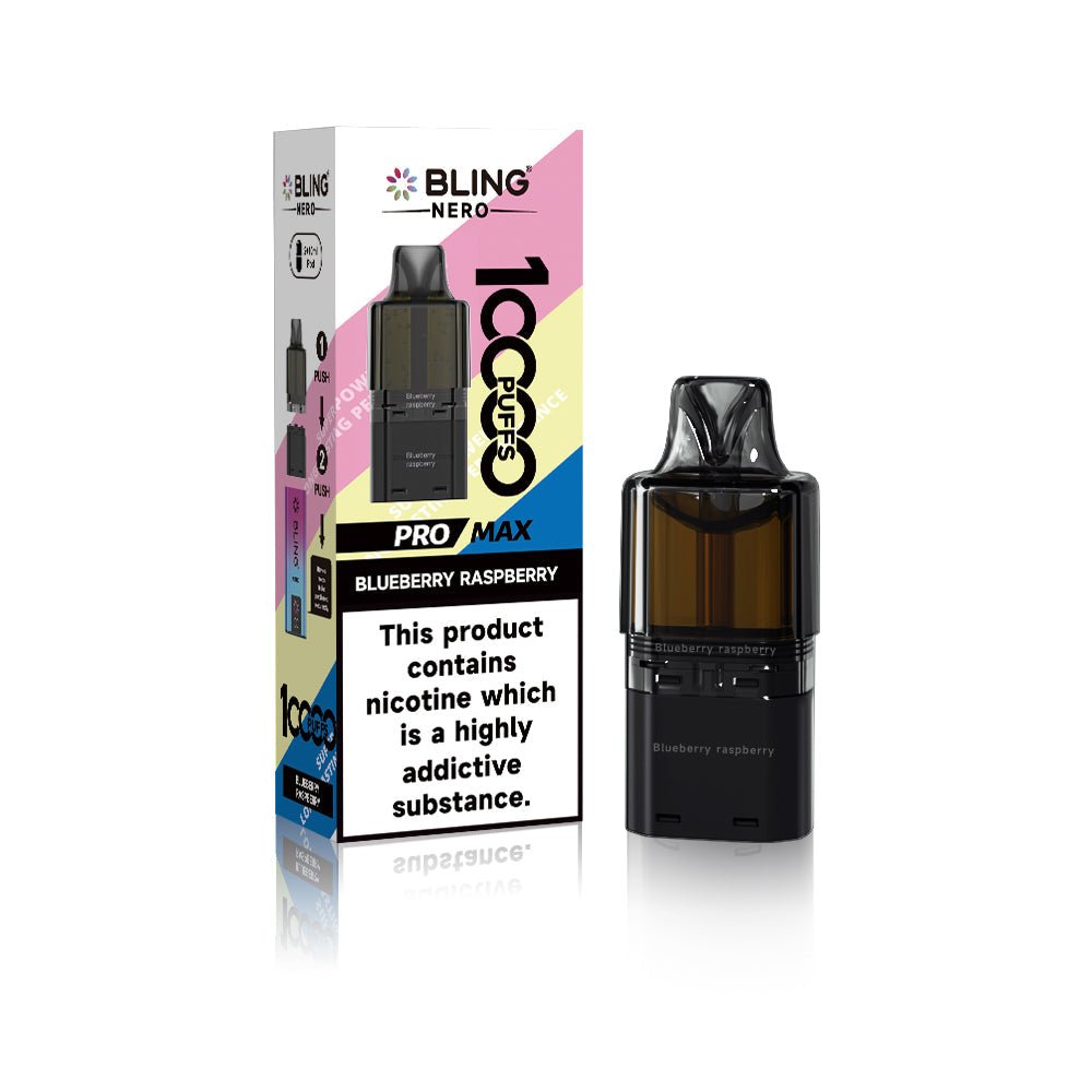 Crystal Bling Nero 10k Prefilled Pods Box of 5 - Wholesale Price !