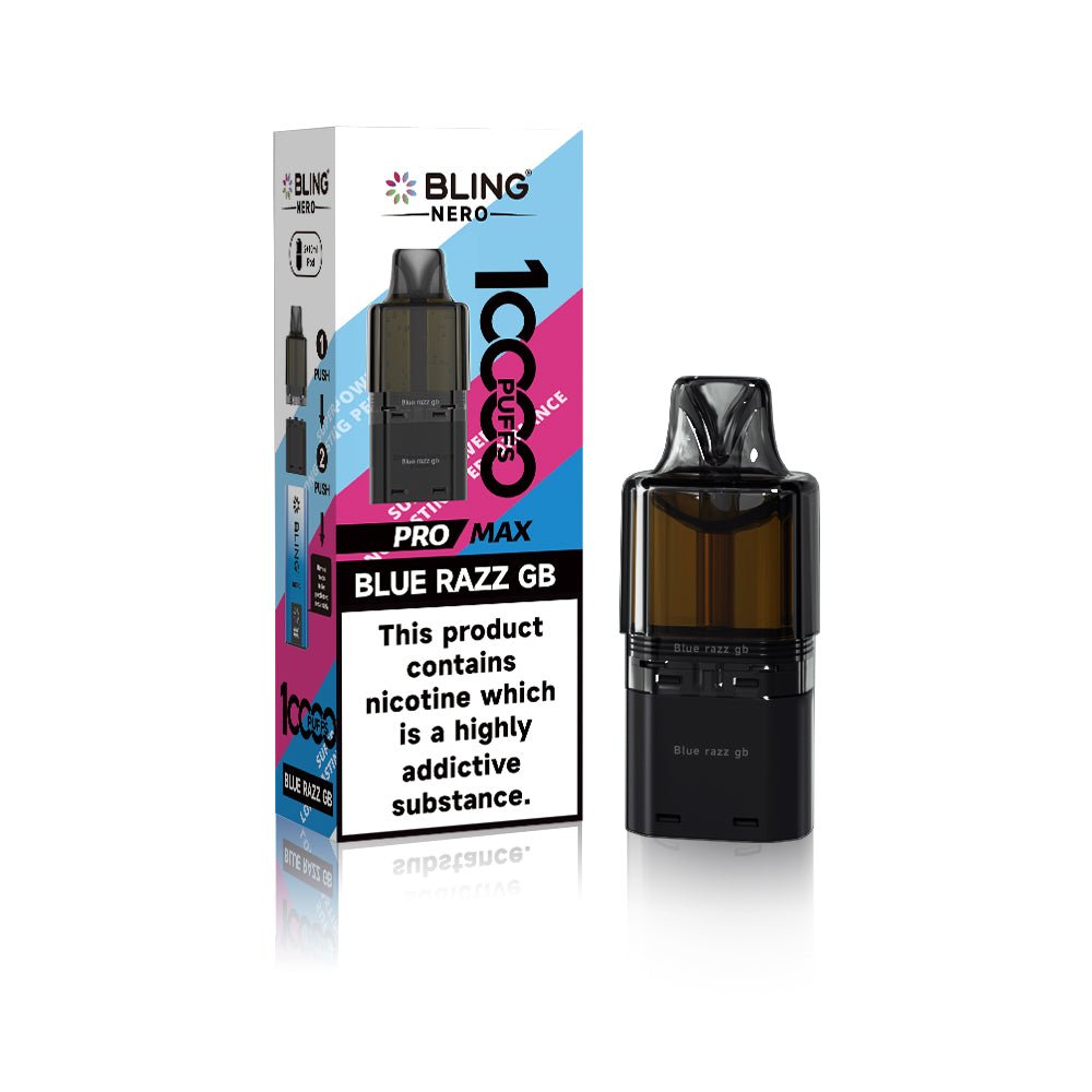 Crystal Bling Nero 10k Prefilled Pods Box of 5 - Wholesale Price !