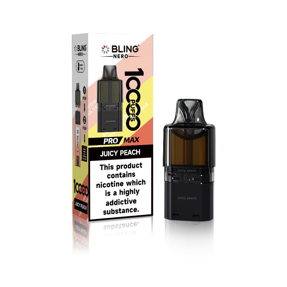 Crystal Bling Nero 10k Prefilled Pods Box of 5 - Wholesale Price !
