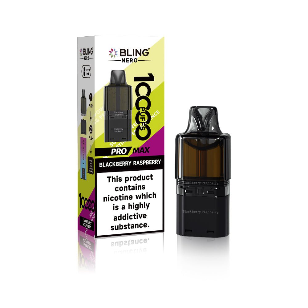 Crystal Bling Nero 10k Prefilled Pods Box of 5 - Wholesale Price !