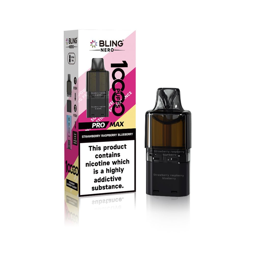 Crystal Bling Nero 10k Prefilled Pods Box of 5 - Wholesale Price !