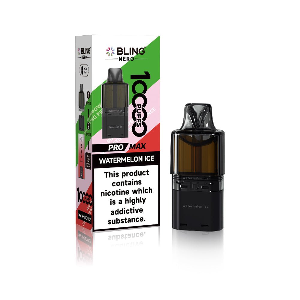 Crystal Bling Nero 10k Prefilled Pods Box of 5 - Wholesale Price !