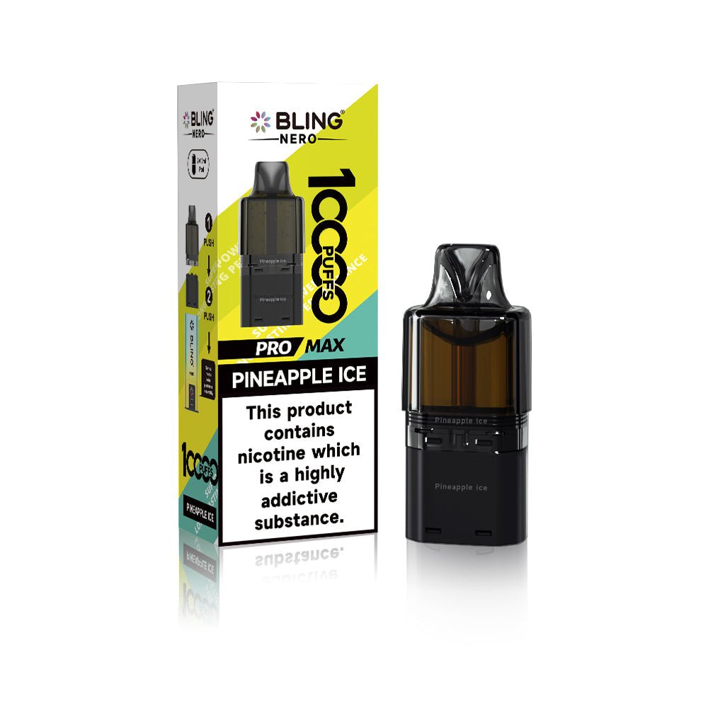 Crystal Bling Nero 10k Prefilled Pods Box of 5 - Wholesale Price !