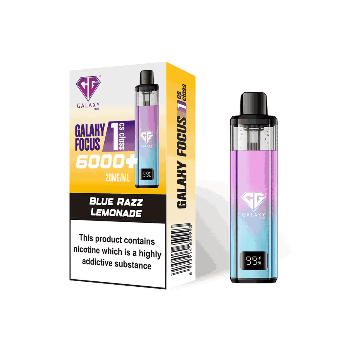 Crystal Galaxy Focus 6000 Prefilled Pod Vape Kit - Box of 5