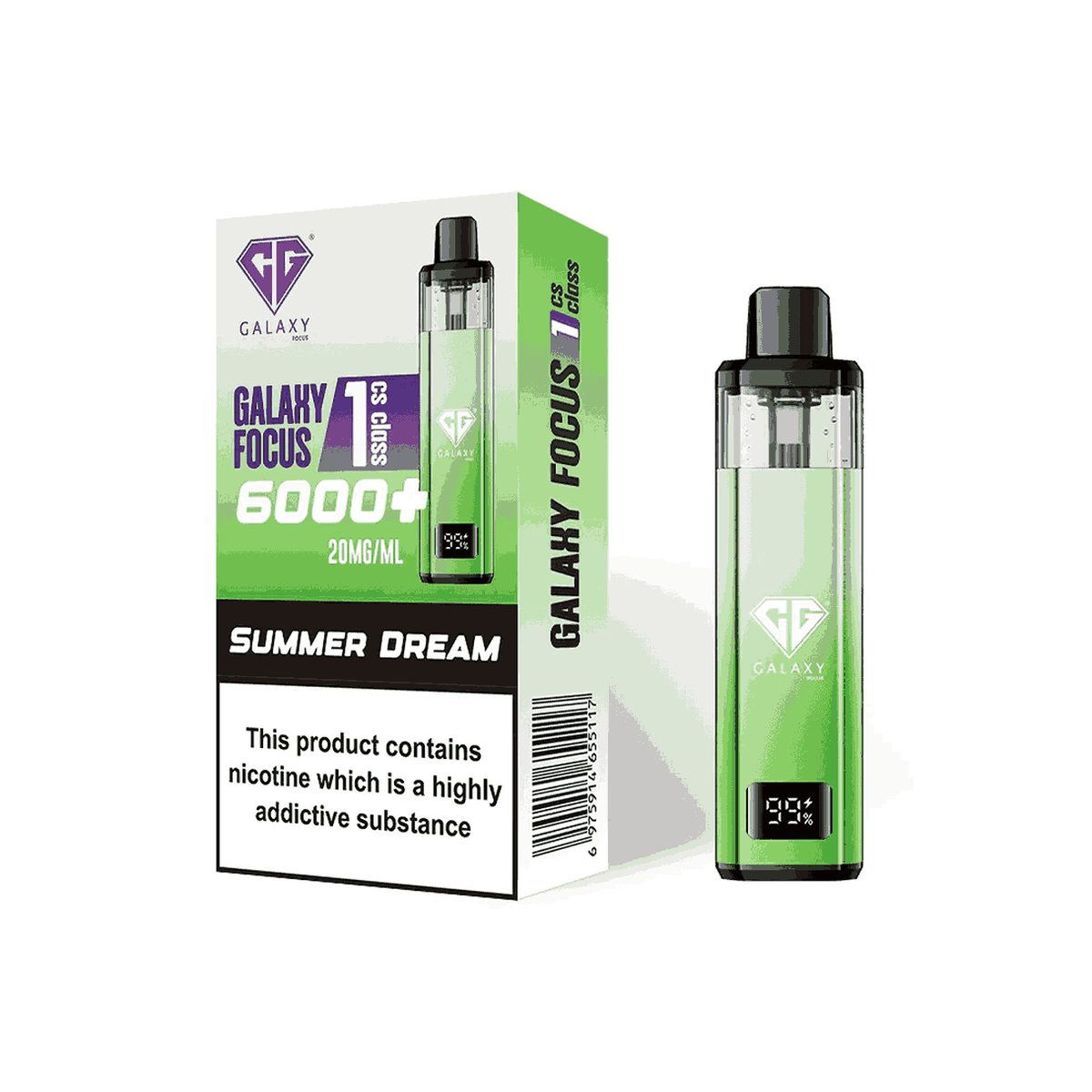 Crystal Galaxy Focus 6000 Prefilled Pod Vape Kit - Box of 5