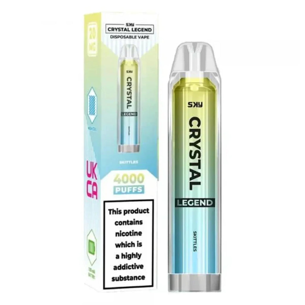 Crystal Legend 4000 Puffs Prefilled Vape Pod - Box of 10
