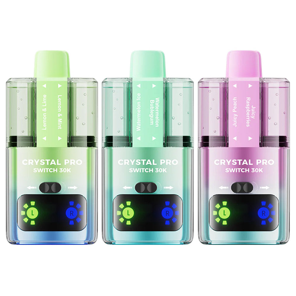 Crystal Pro Switch 30K Puffs Prefilled Pod Kit - Box of 5