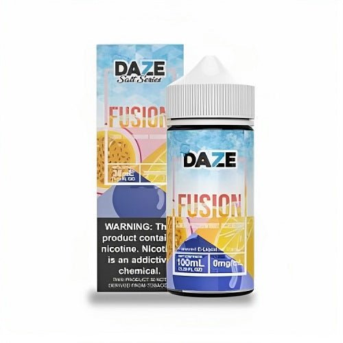 Daze Fusion 100ml Shortfill E Liquid, Lemon Passionfruit Blueberry Flavour
