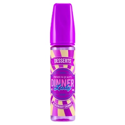 Dinner Lady 50ml Shortfill, Blackberry Crumble Flavour